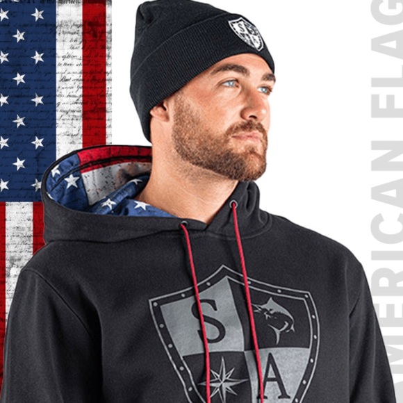INNER LINED HOODIE | AMERICAN FLAG - Picture 3 of 7